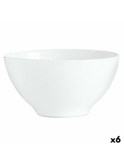 Bol Luminarc Blanc Desayuno Blanco Vidrio (500 ml) (6 Unidades)
