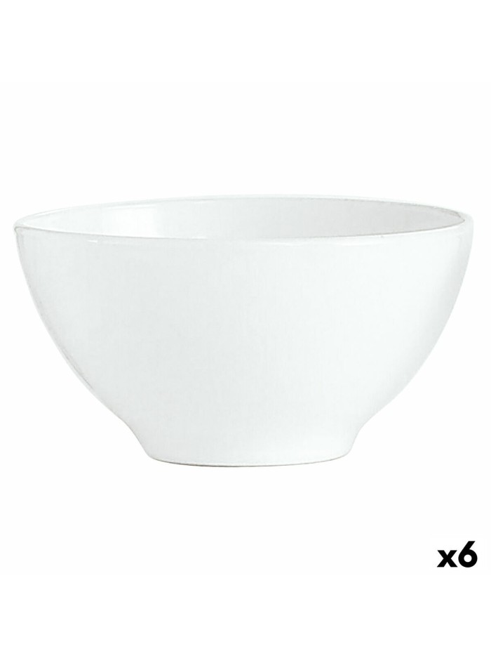 Bol Luminarc Blanc Desayuno Blanco Vidrio (500 ml) (6 Unidades)