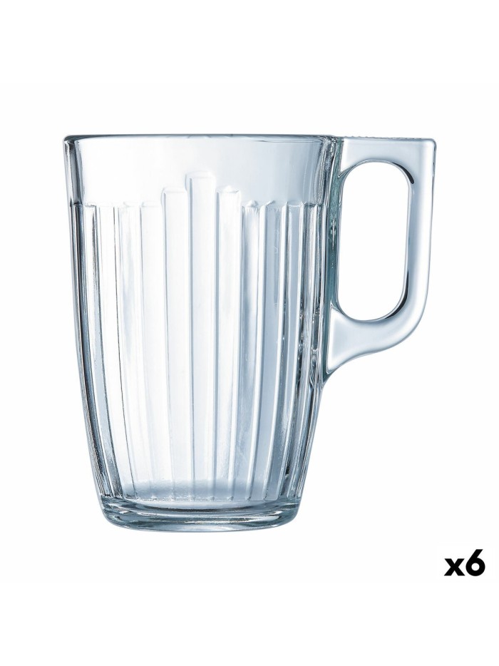 Taza Luminarc Nuevo Desayuno Transparente Vidrio (320 ml) (6 Unidades)