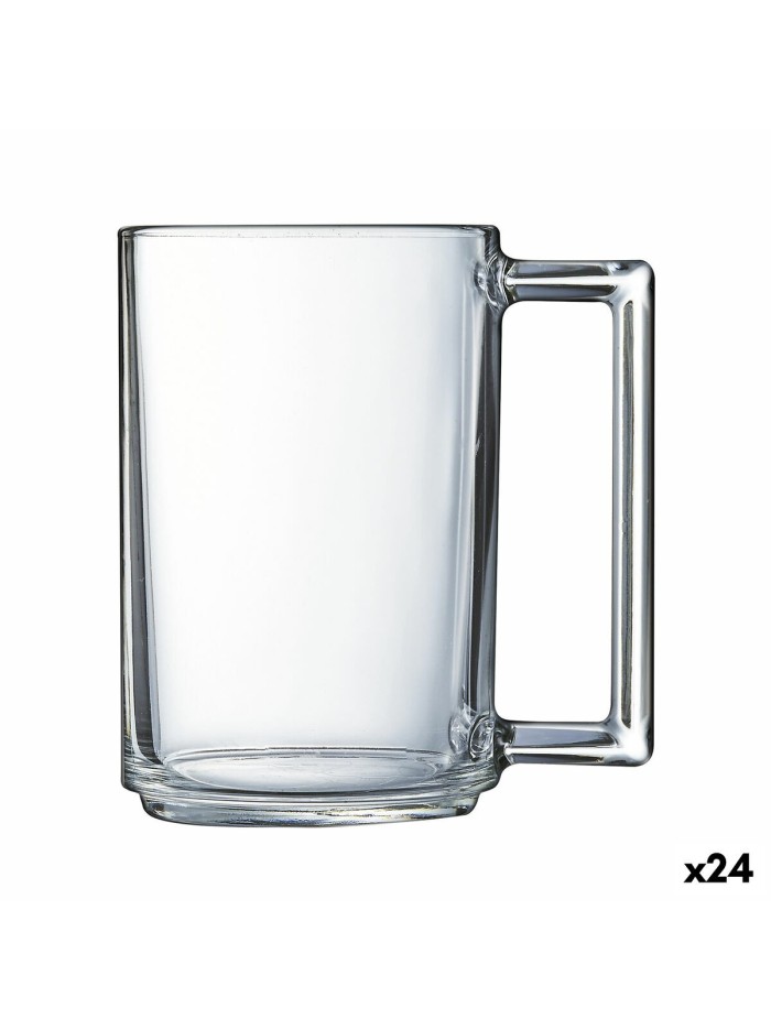 Cup Luminarc À La Bonne Heure Transparent Breakfast Glass (250 ml) (24 Units)