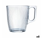 Cup Luminarc Stripy Breakfast Transparent Glass (250 ml) (6 Units)