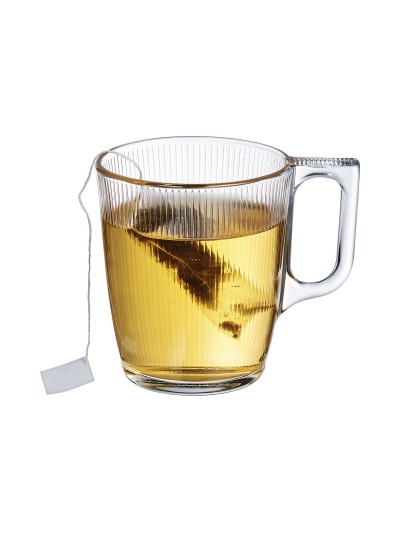 Taza Luminarc Stripy Desayuno Transparente Vidrio (250 ml) (6 Unidades)