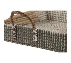 Jeux de plateaux DKD Home Decor Jaune Naturel 48 x 38 x 15 cm 52 x 38 x 15 cm (2 Unités)
