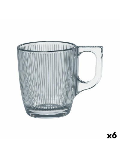 Tasse Luminarc Stripy Transparent verre 90 ml (6 Unités)