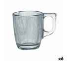 Taza Luminarc Stripy Transparente Vidrio 90 ml (6 Unidades)