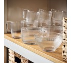 Cup Luminarc Stripy Transparent Glass 90 ml (6 Units)