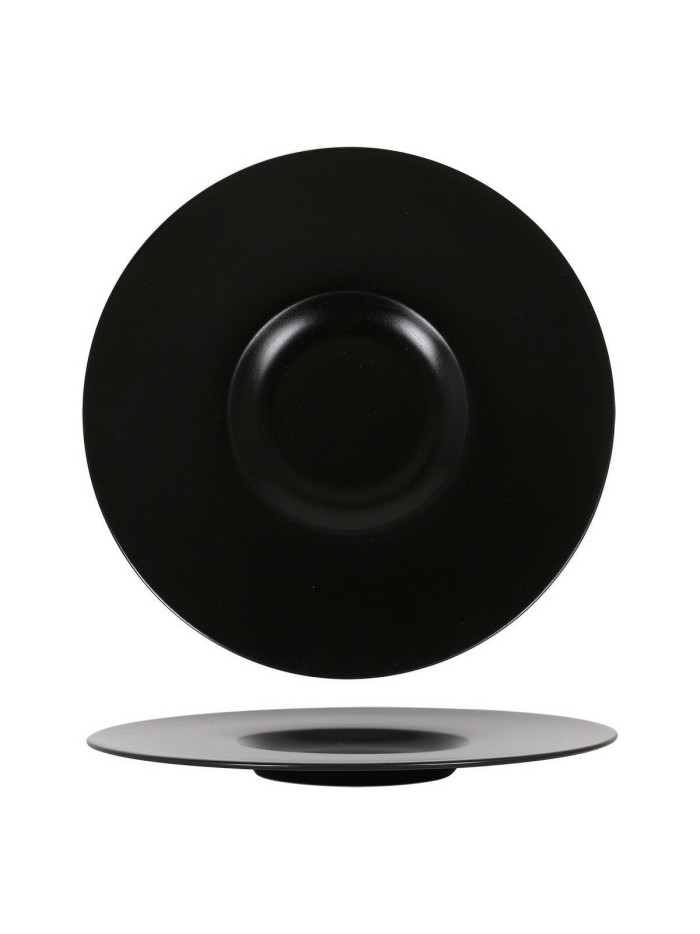 Flat plate Neat Porcelain Black (Ø 30 cm)