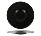 Plato Llano Neat Porcelana Negro (Ø 30 cm)
