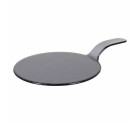 Flat Plate Inde Black With handle Glass