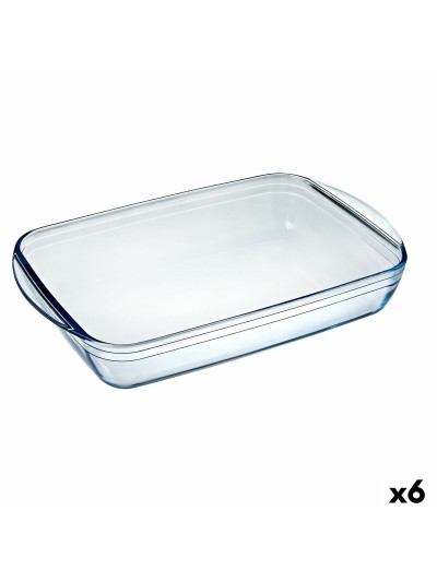 Plat à Gratin Pyrex Classic 4,6 L 40,3 x 26,3 x 7,3 cm Transparent verre (6 Unités)