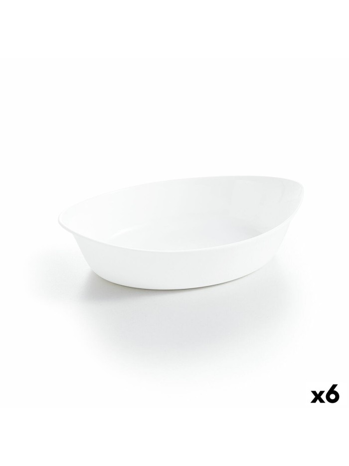 Plat à Gratin Luminarc Smart Cuisine Oblongue Blanc verre 25 x 15 cm (6 Unités)