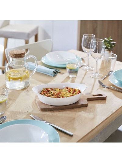 Plat à Gratin Luminarc Smart Cuisine Oblongue Blanc verre 25 x 15 cm (6 Unités)