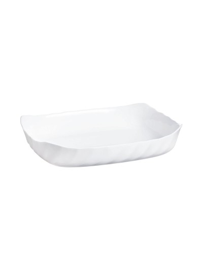 Fuente de Cocina Luminarc Smart Cuisine Rectangular Blanco Vidrio 33 x 27 cm (6 Unidades)