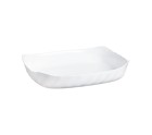 Fuente de Cocina Luminarc Smart Cuisine Rectangular Blanco Vidrio 33 x 27 cm (6 Unidades)