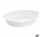 Fuente de Cocina Luminarc Smart Cuisine Ovalado 32 x 20 cm Blanco Vidrio (6 Unidades)