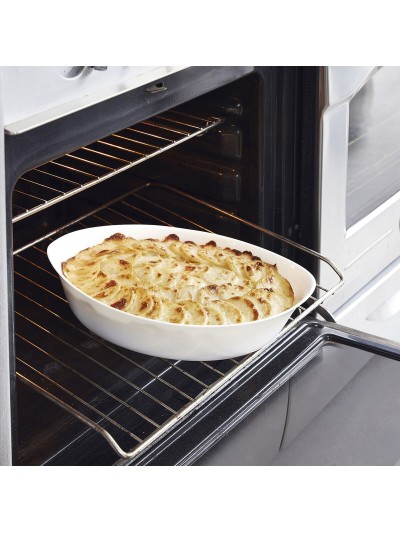 Fuente de Cocina Luminarc Smart Cuisine Ovalado 32 x 20 cm Blanco Vidrio (6 Unidades)