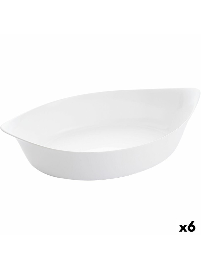 Plat à Gratin Luminarc Smart Cuisine Oblongue Blanc verre 6 Unités 38 x 22 cm