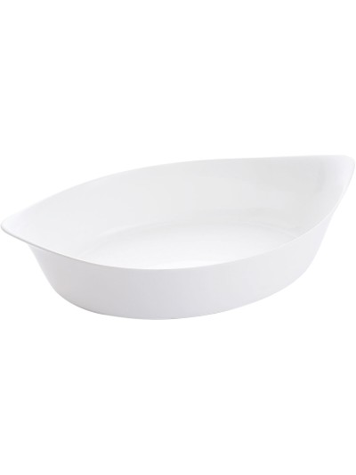 Serving Platter Luminarc Smart Cuisine Oval White Glass 6 Units 38 x 22 cm