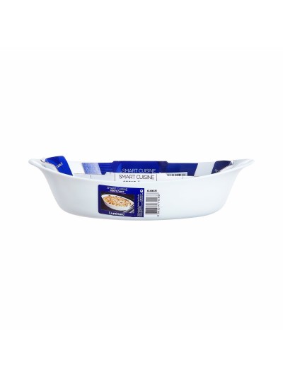 Fuente de Cocina Luminarc Smart Cuisine Ovalado Blanco Vidrio 21 x 13 cm (6 Unidades)