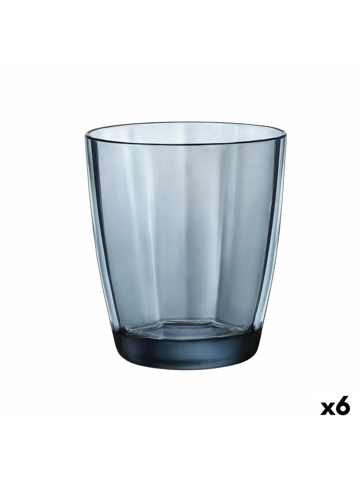 Vaso Bormioli Rocco Pulsar Azul Vidrio 390 ml (6 Unidades)