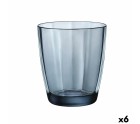 Glass Bormioli Rocco Pulsar Blue Glass 390 ml (6 Units)