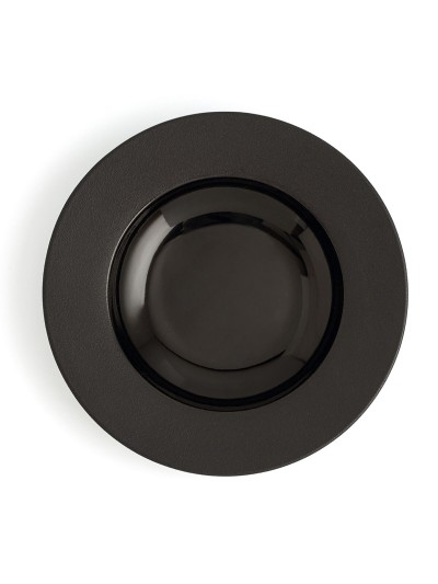 Plato Hondo Ariane Antracita Negro Cerámica Ø 26 cm (6 Unidades)