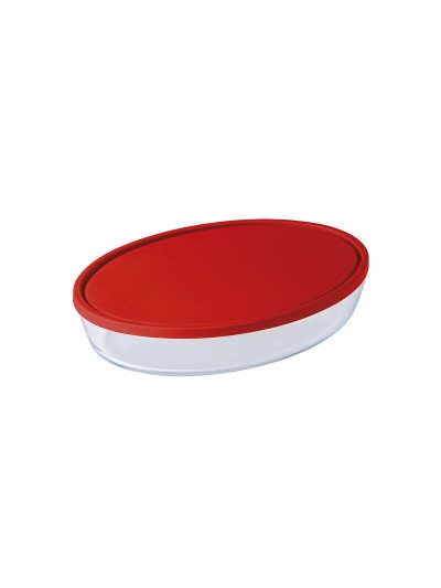 Fuente de Cocina Ô Cuisine Cook&store Ocu Con Tapa 3 L Transparente Vidrio Silicona 5 Unidades