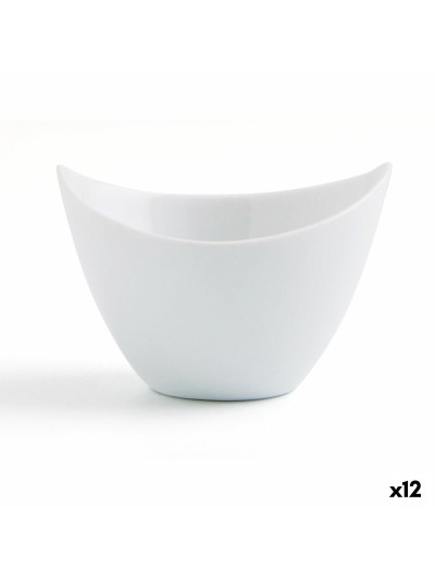Cuenco Quid Gastro Fun Aperitivo Blanco Cerámica 9 x 6 cm (12 Unidades)