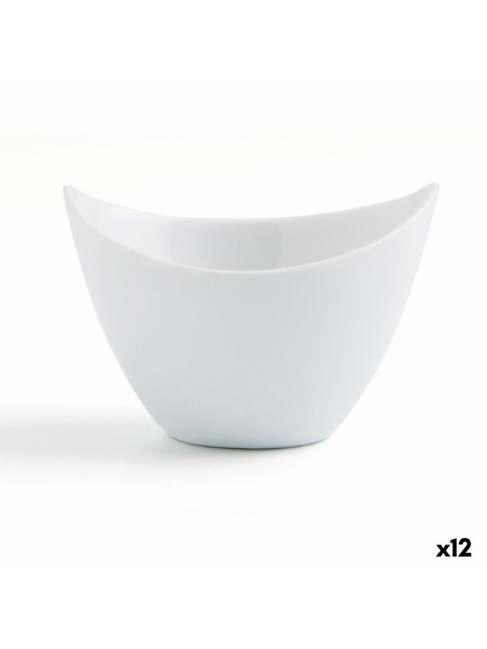 Bowl Quid Gastro Fun Aperitif White Ceramic 9 x 6 cm (12 Units)