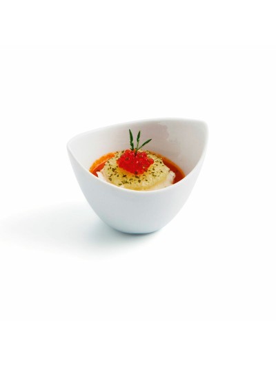 Cuenco Quid Gastro Fun Aperitivo Blanco Cerámica 9 x 6 cm (12 Unidades)