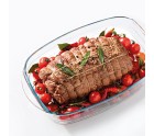 Plat de Four Ô Cuisine Ocuisine Vidrio Transparent verre Rectangulaire 35 x 22 x 6 cm (6 Unités)