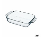 Oven Dish Pyrex Irresistible Transparent Glass Rectangular 27,5 x 16,9 x 6 cm (6 Units)