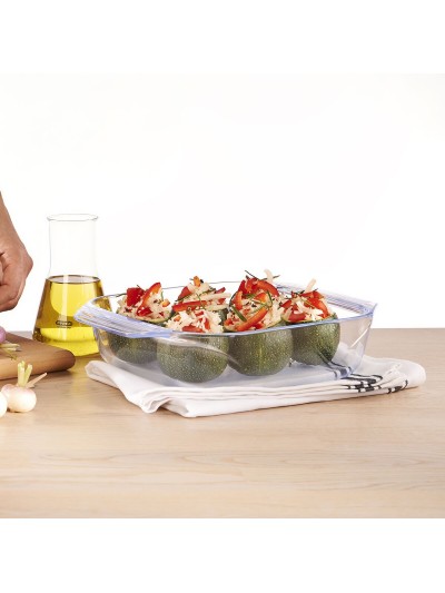 Oven Dish Pyrex Irresistible Transparent Glass Rectangular 27,5 x 16,9 x 6 cm (6 Units)