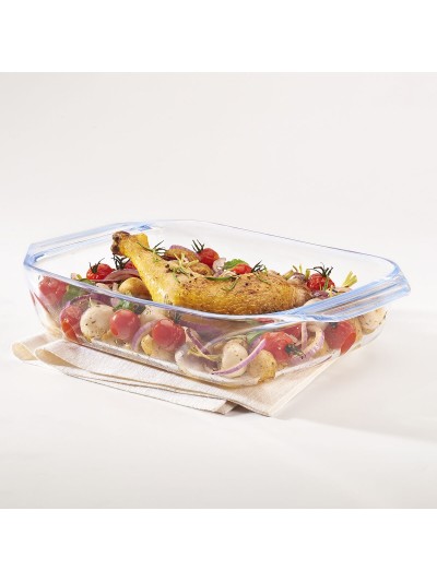 Oven Dish Pyrex Irresistible Transparent Glass Rectangular 35 x 23,1 x 6,5 cm (6 Units)