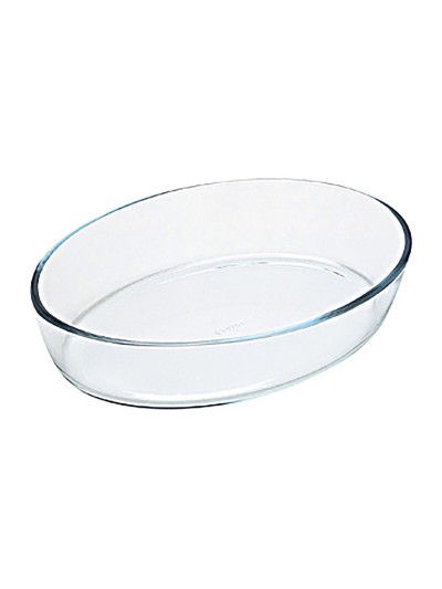 Fuente para Horno Pyrex Classic Vidrio Transparente Vidrio Ovalada 40 x 28 x 7 cm (4 Unidades)