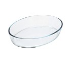 Oven Dish Pyrex Classic Vidrio Transparent Glass Oval 40 x 28 x 7 cm (4 Units)