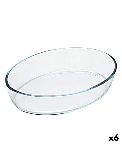 Fuente para Horno Pyrex Classic Vidrio Transparente Vidrio Ovalada 35 x 24 x 7 cm (6 Unidades)