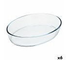 Oven Dish Pyrex Classic Vidrio Transparent Glass Oval 35 x 24 x 7 cm (6 Units)
