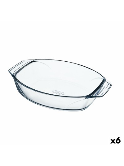 Fuente para Horno Pyrex Irresistible Transparente Vidrio Ovalada 35,1 x 24,1 x 6,9 cm (6 Unidades)