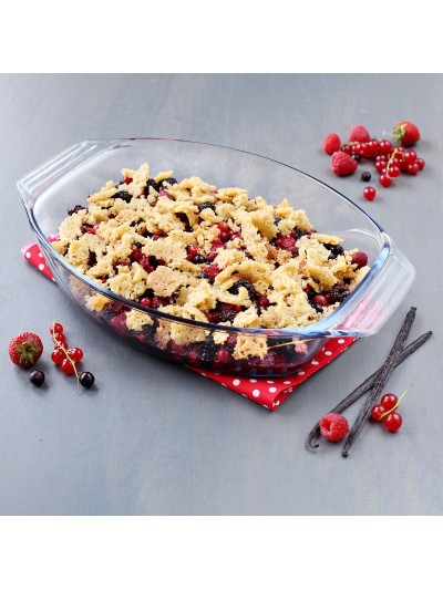 Oven Dish Pyrex Irresistible Transparent Glass Oval 35,1 x 24,1 x 6,9 cm (6 Units)