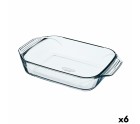 Fuente para Horno Pyrex Irresistible Transparente Vidrio Rectangular 31,5 x 19,7 x 6,4 cm (6 Unidades)