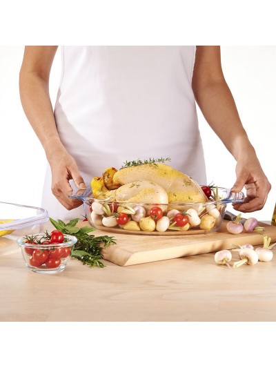 Fuente para Horno Pyrex Irresistible Transparente Vidrio Rectangular 31,5 x 19,7 x 6,4 cm (6 Unidades)