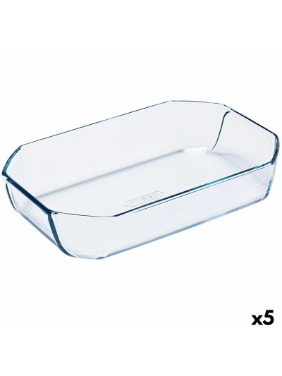 Fuente para Horno Pyrex Inspiration Transparente Vidrio Rectangular 30 x 20 x 6,45 cm (5 Unidades)
