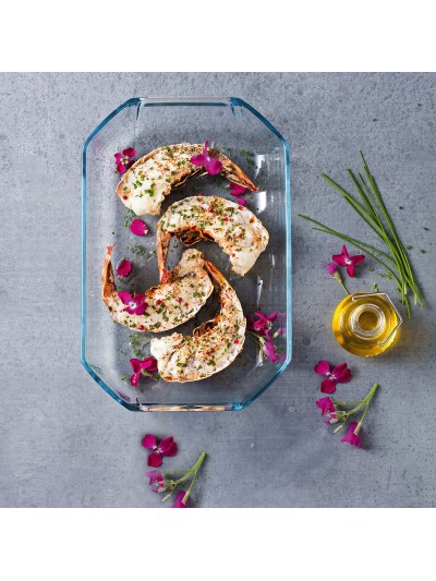 Oven Dish Pyrex Inspiration Transparent Glass Rectangular 30 x 20 x 6,45 cm (5 Units)