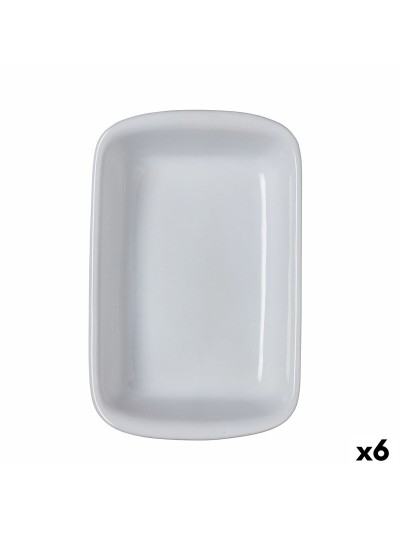 Fuente para Horno Pyrex Supreme Blanco Cerámica Vidrio templado Rectangular 30,2 x 20 x 7,4 cm (6 Unidades)