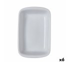 Oven Dish Pyrex Supreme White Ceramic Tempered glass Rectangular 30,2 x 20 x 7,4 cm (6 Units)
