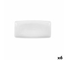 Bandeja de Aperitivos Ariane Artisan Cerámica Blanco 30 x 15 cm (6 Unidades)