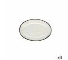 Snack tray Ariane Vital Filo Ceramic White Ø 26 cm (12 Units)