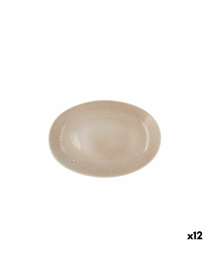Snack tray Ariane Porous Ceramic Beige Ø 26 cm (12 Units)