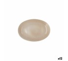 Bandeja de Aperitivos Ariane Porous Cerámica Beige Ø 26 cm (12 Unidades)